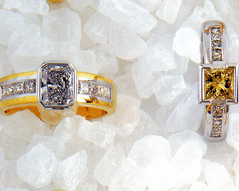 Half Bezel Princess Cut
